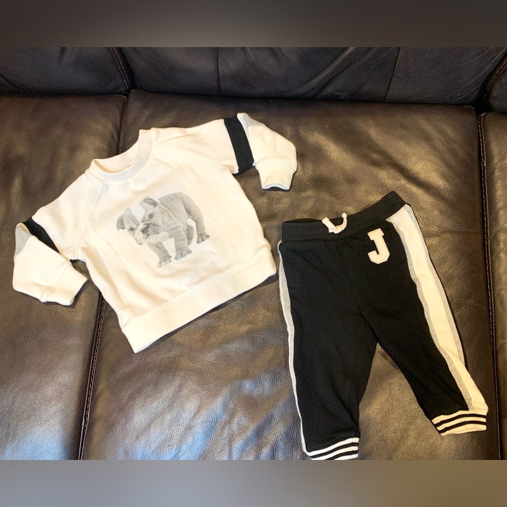 *SOLD* Janie And Jack Jogger Pant And Sweatshirt Set
